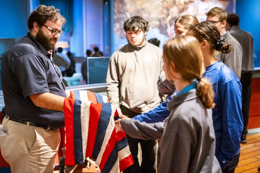 A Museum Educator With Students  Credit Museum Of The American Revolution