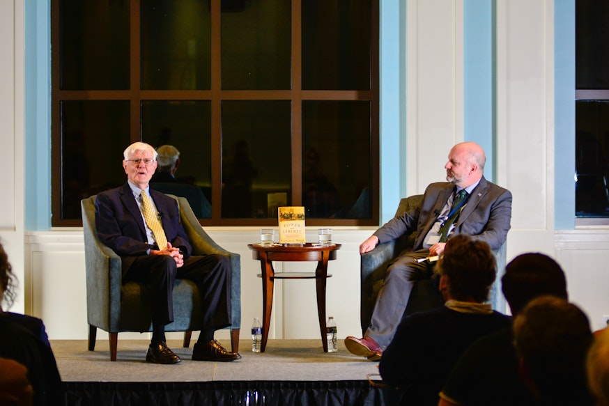 Dr. Gordon Wood in conversation with Dr. Philip Mead as part of the Museum's Read the Revolution Speaker Series.