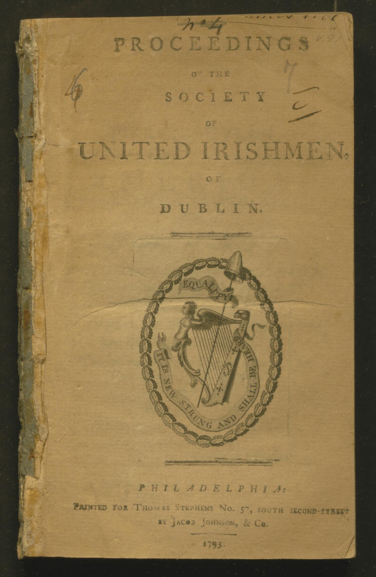 Proceedings of the Society of United Irishmen, of Dublin