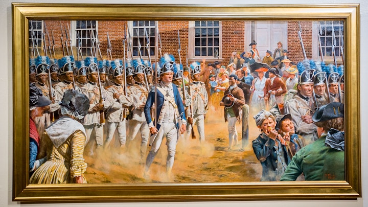 Brave Men as Ever Fought painting unveiling