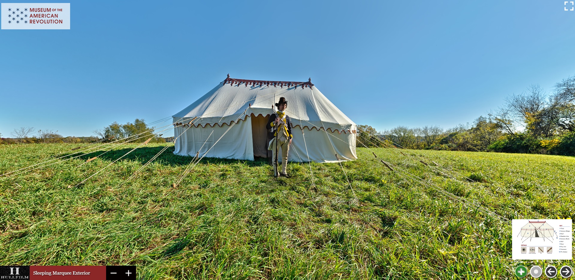 Tent in outlet field