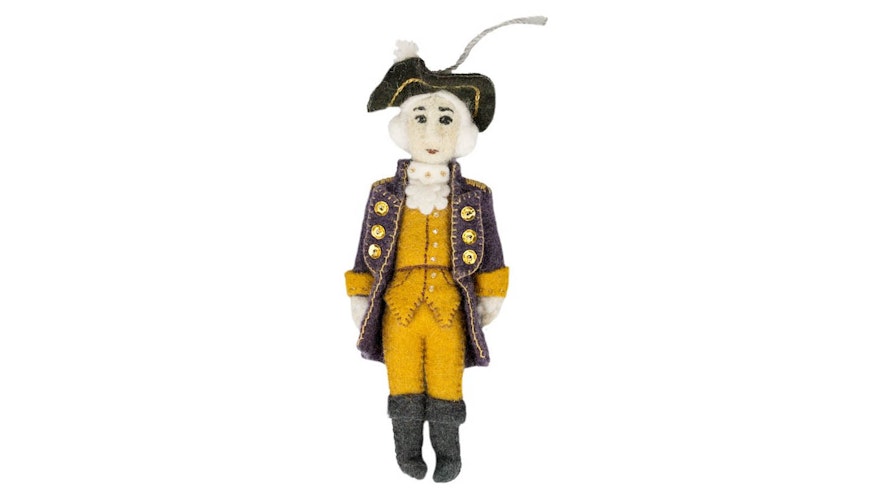 Felt George Washington Ornament