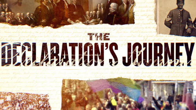 Graphic that reads The Declaration's Journey