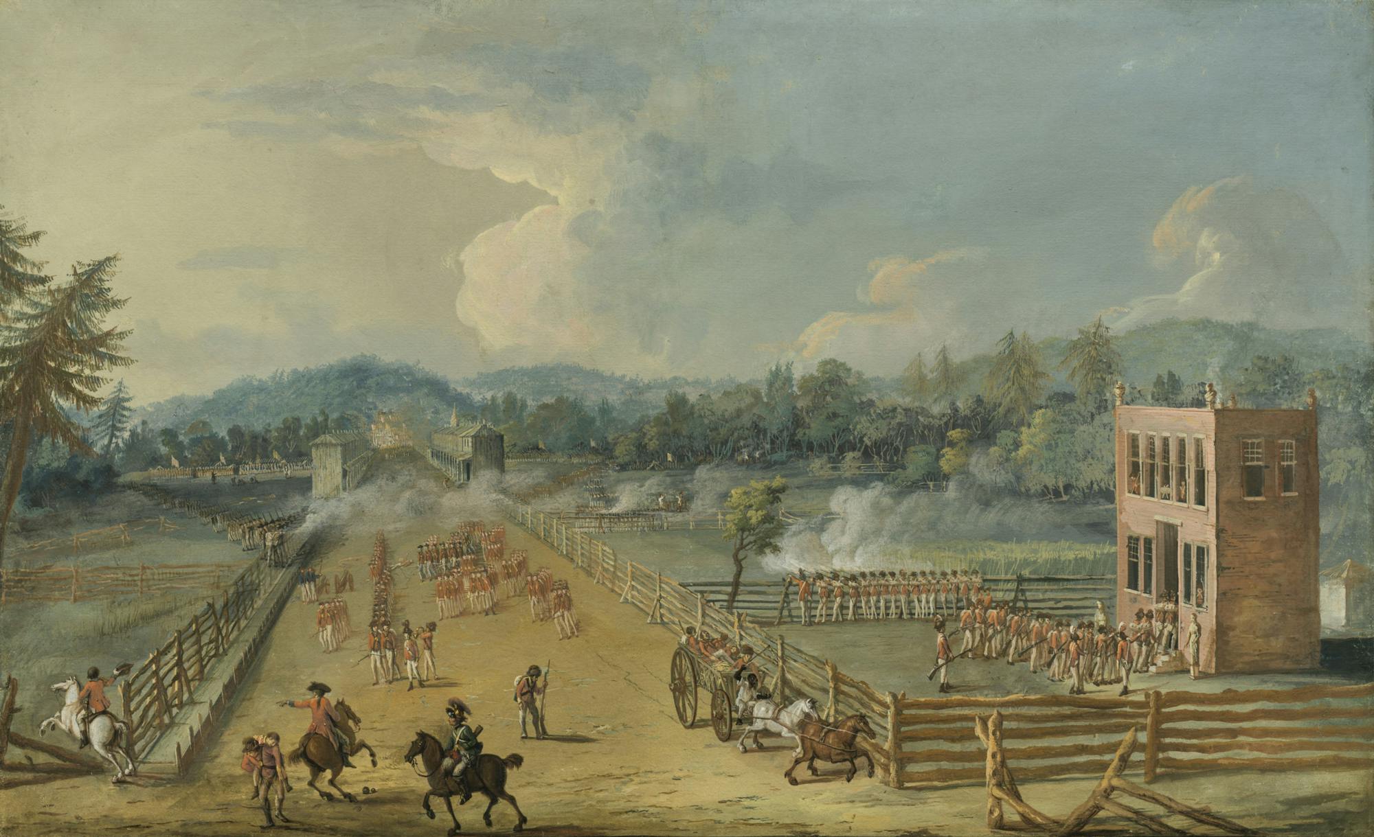 Battle of Germantown Painting