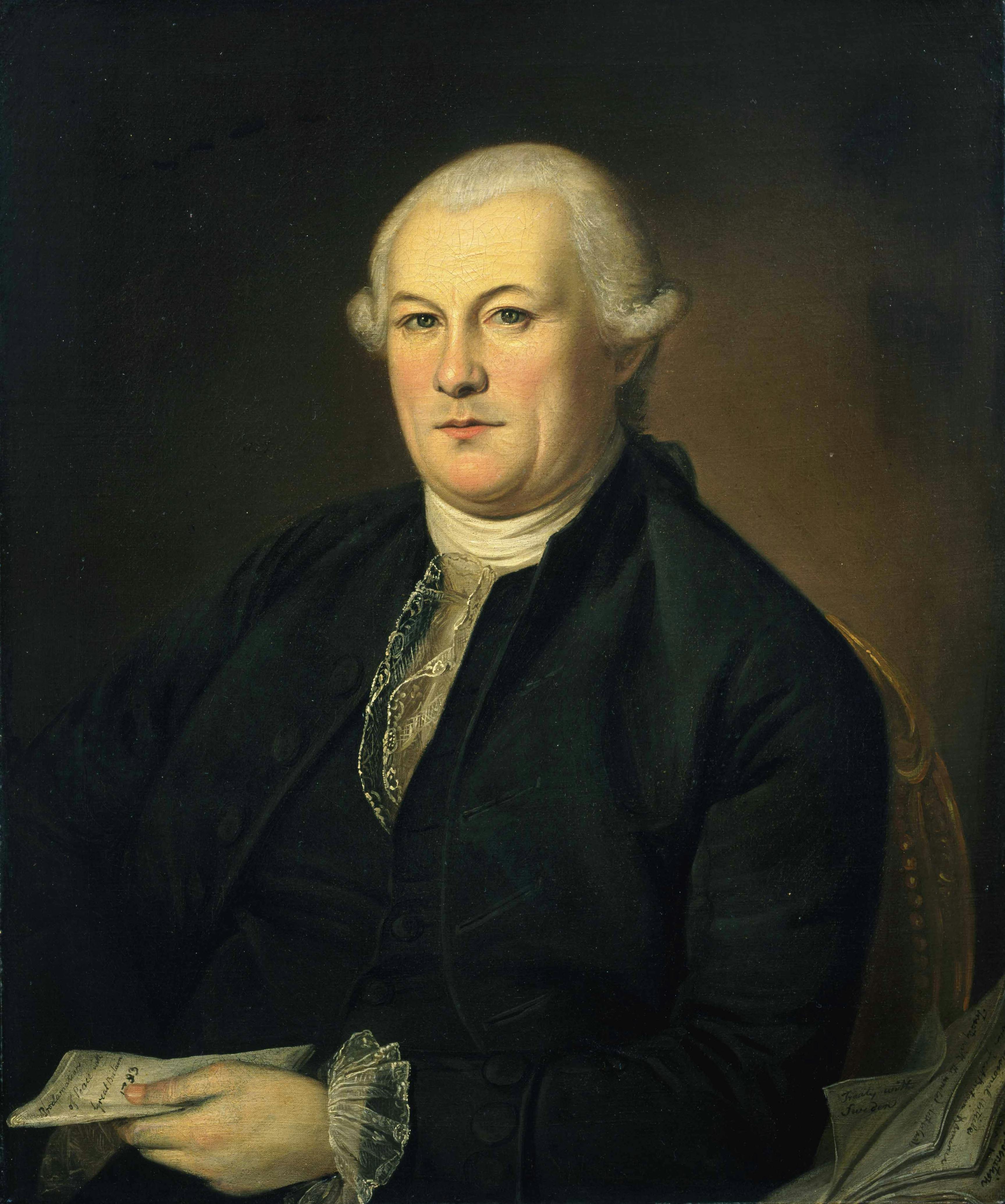 Portrait of Elias Boudinot by Charles Willson Peale.