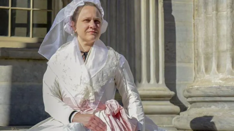 Recreated 1787 Eliza Hamilton Gown