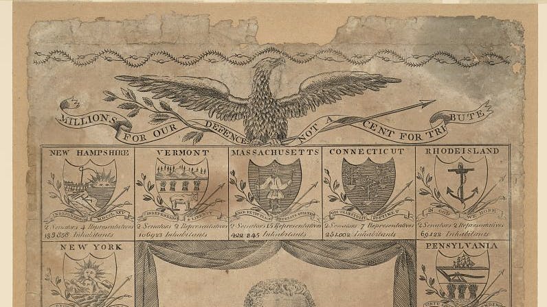 Printed page: A New Display of the United States