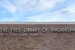 Sign on the West Oak Lane library in Philadelphia.
