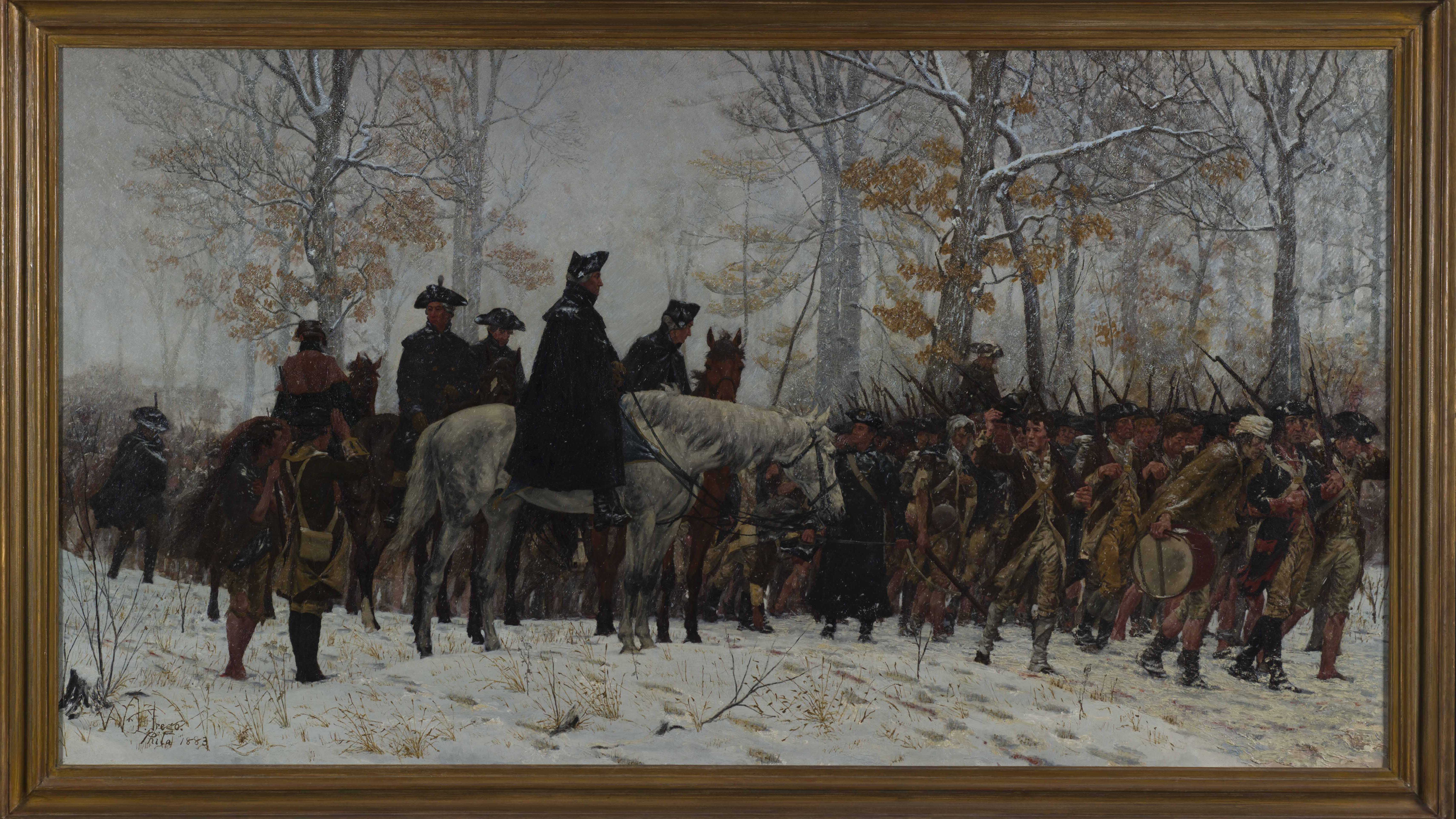 Breaking Down Trego s March to Valley Forge Painting Museum of