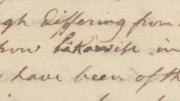 Detail from Pierre Charles L’Enfant’s letter to Congress