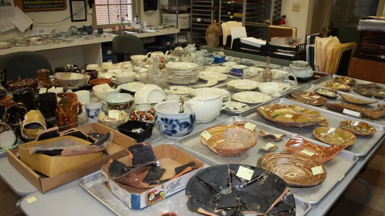 Pottery and ceramics on a table