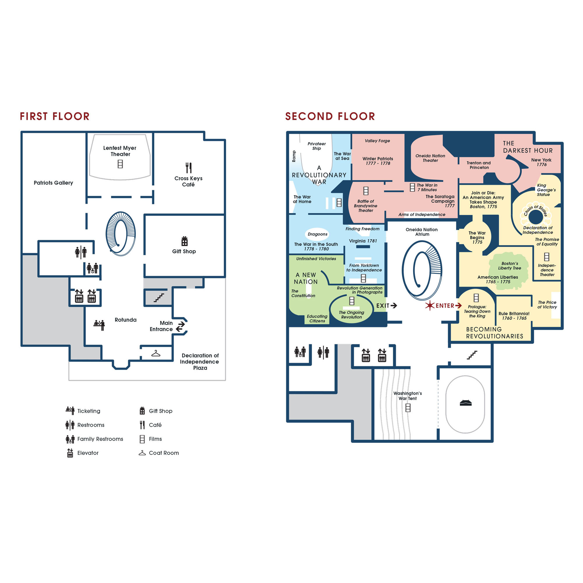 Philadelphia Museum Of Art Map Museum Map - Museum Of The American Revolution