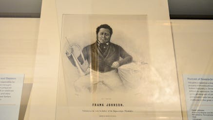 A daguerreotype portrait of Black musician and composer Francis "Frank" Johnson.