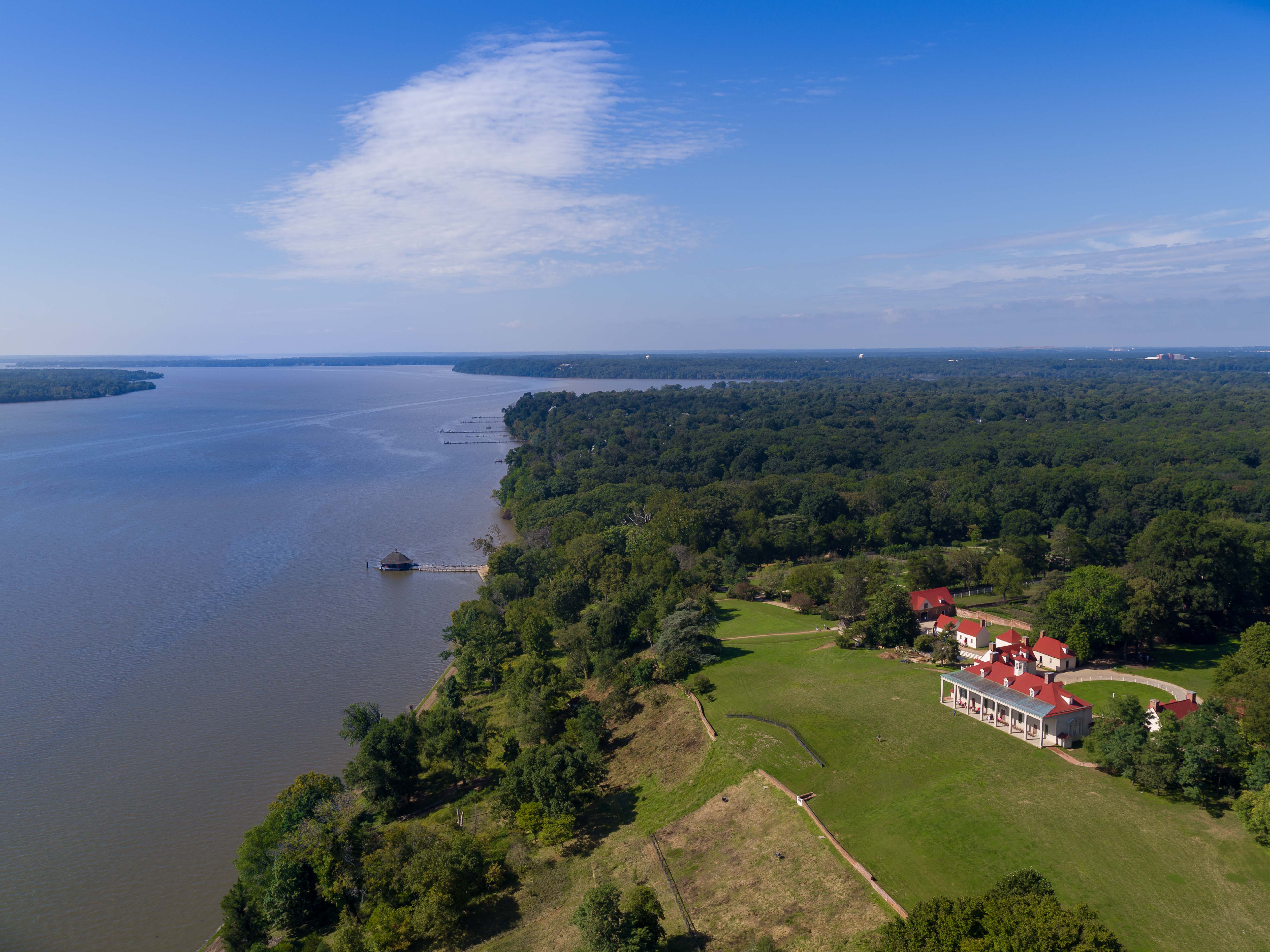 First Oval Office Project At Mount Vernon S 2024 Revolutionary War   Image 092618 Mount Vernon Aerial Courtesy MVLA MDP 20180926 0110 