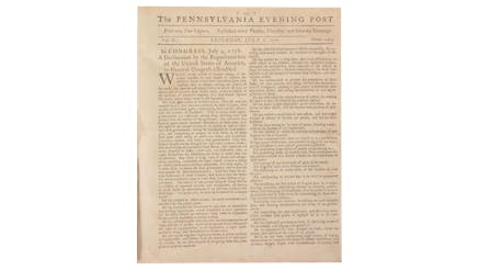 Image 092320 16x9 First Newspaper Printing Declaration Independence Collection Firstnewspaperprinting