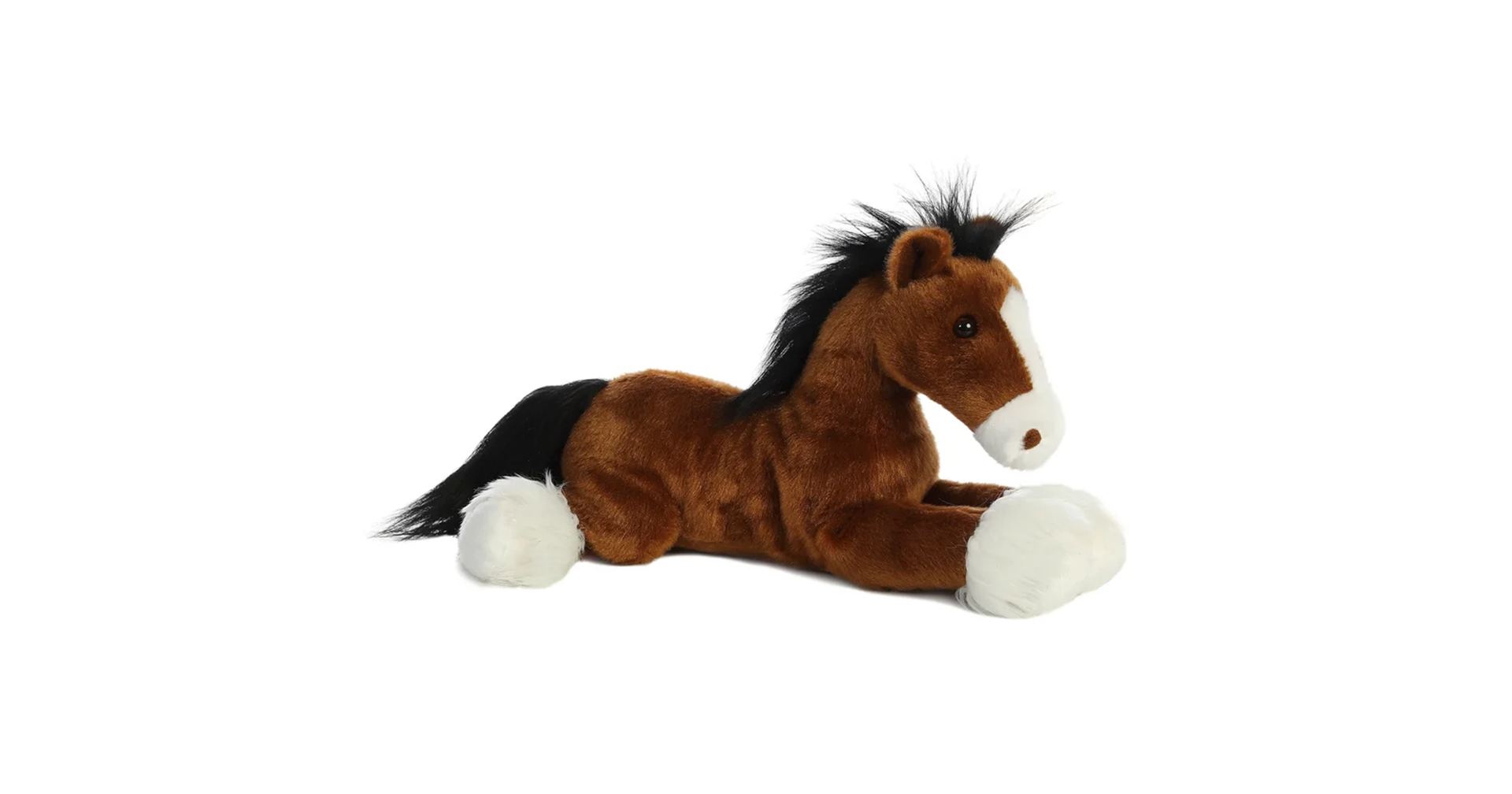 A brown horse plush toy