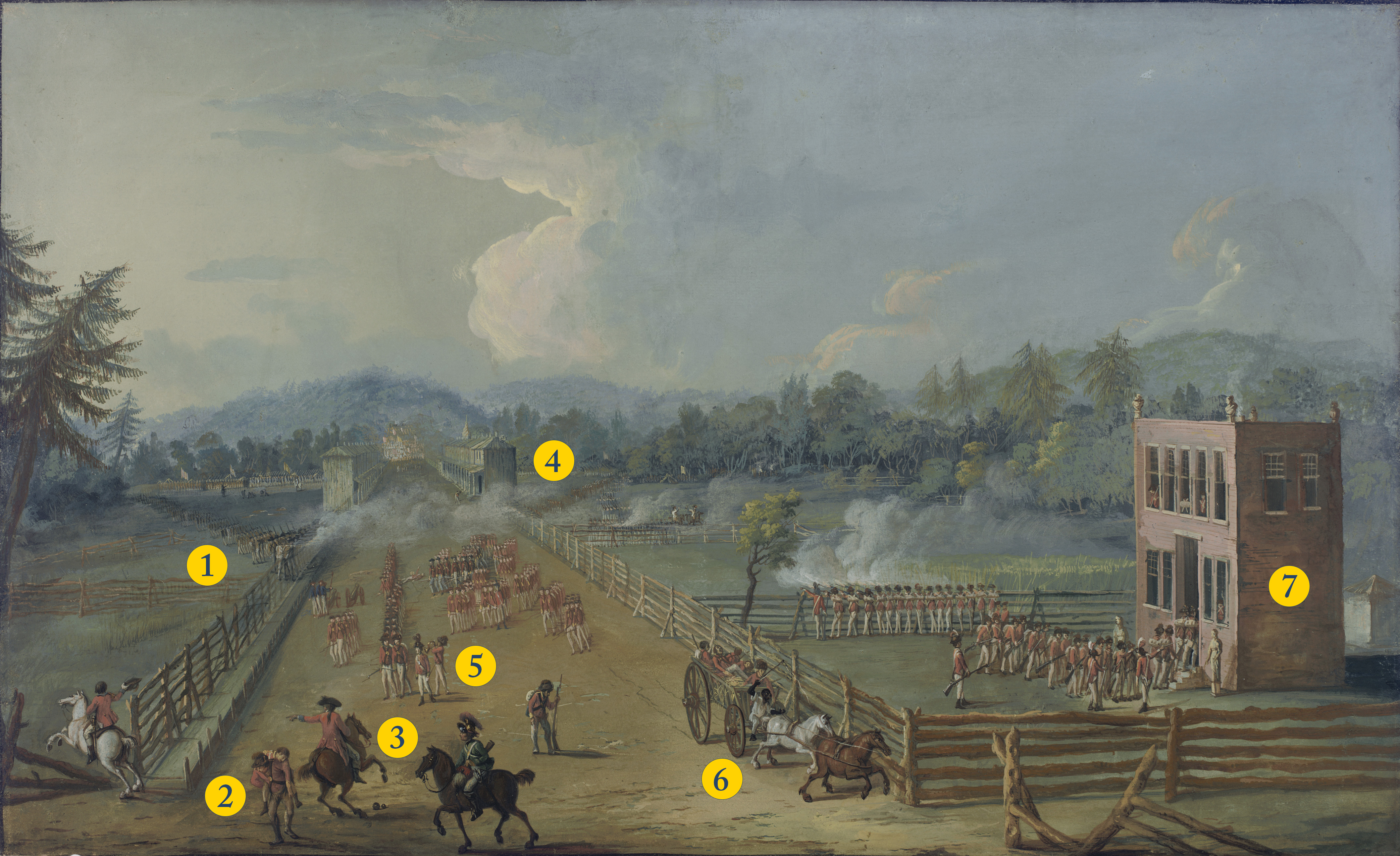 Breaking Down Xavier Della Gatta S Battle Of Germantown Painting   Germantownnumbers 