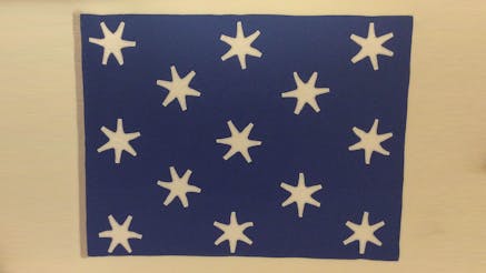 Image 120320 Collections Astronaut John Glenns Revolutionary War Flag