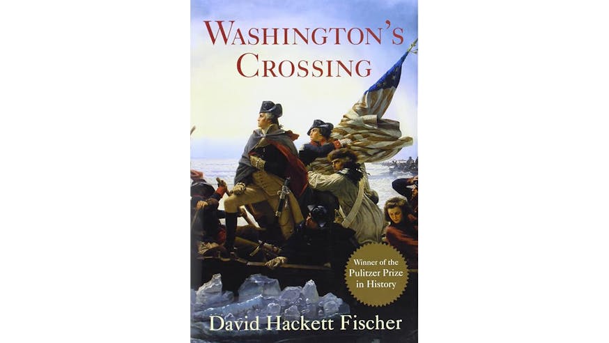 Book cover for David Hackett Fischer's award-winning book Washington's Crossing.