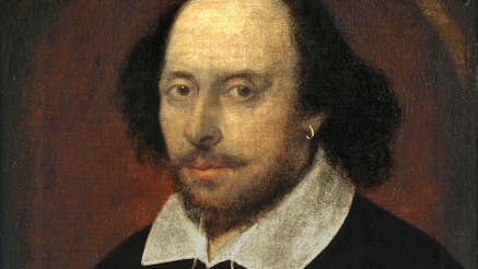 Portrait of William Shakespeare from the collection of the National Portrait Gallery in London.