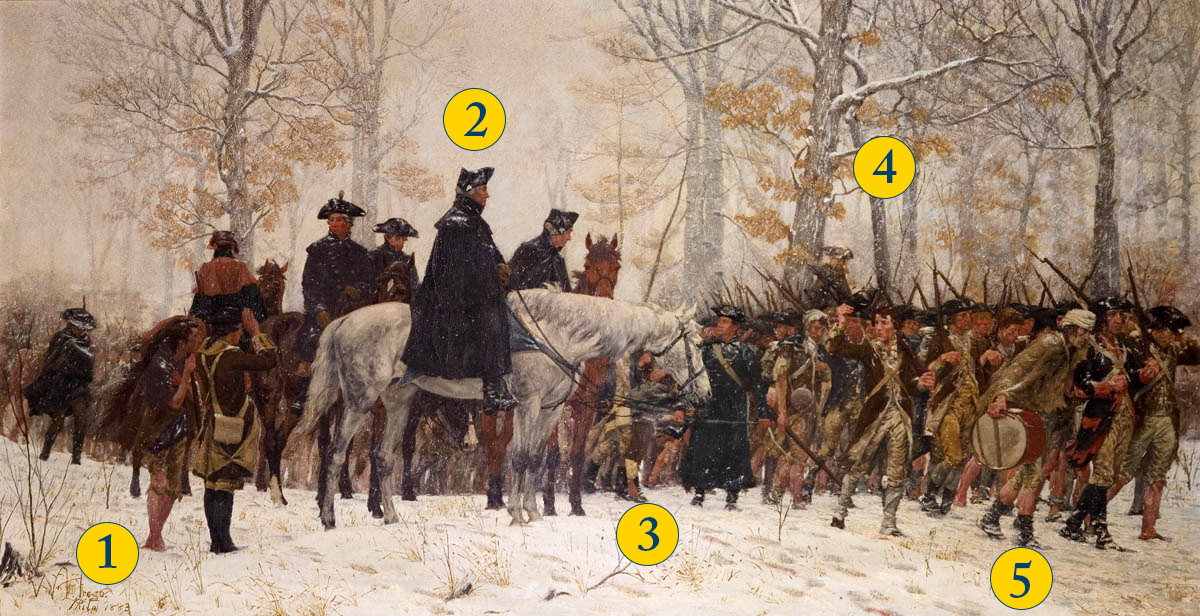 Breaking Down Trego s March to Valley Forge Painting Museum of