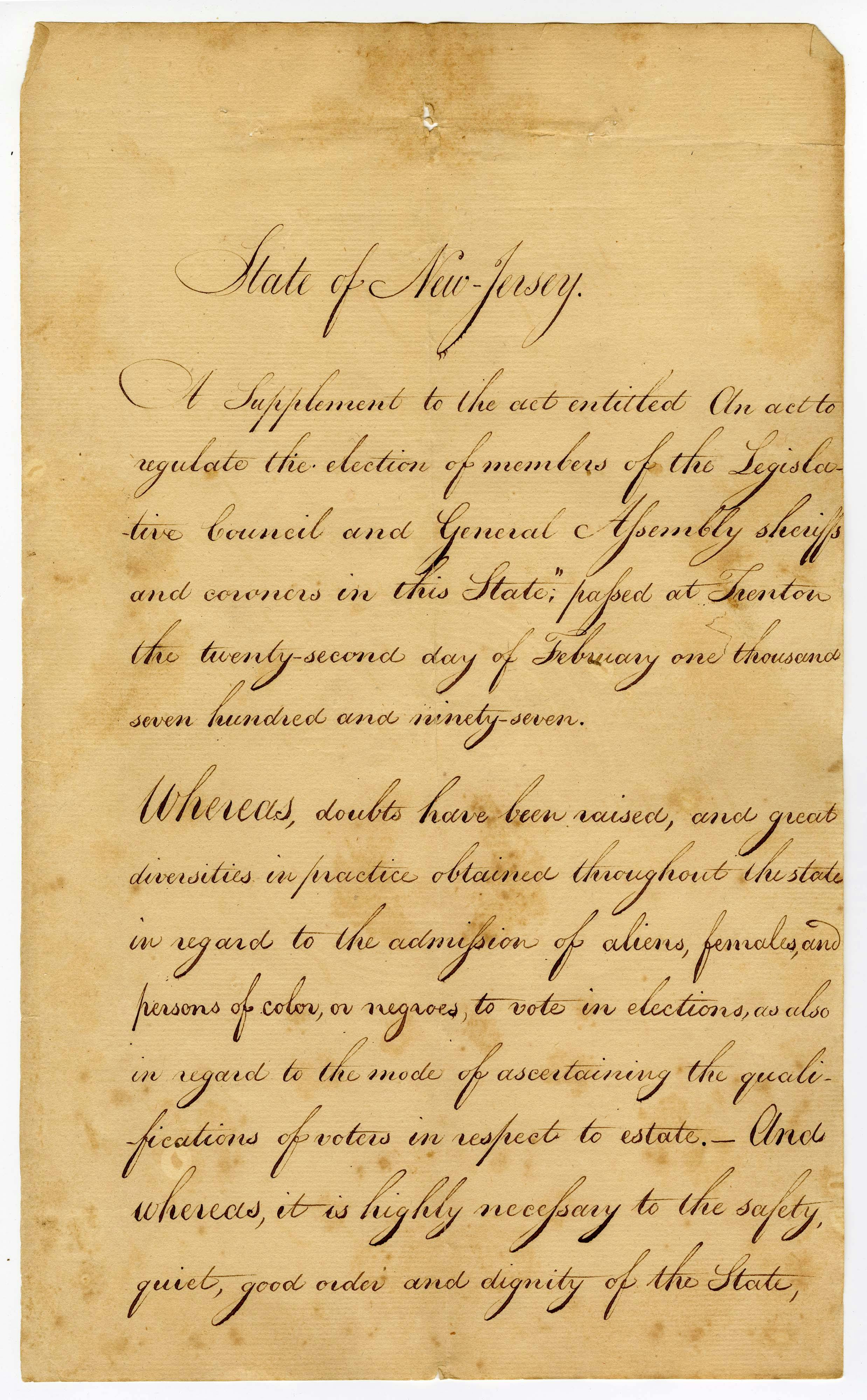 Scan of an 1807 statute.