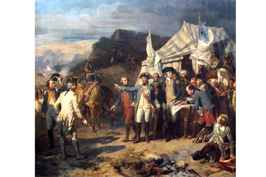 Bataille De Yorktown By Auguste Couder