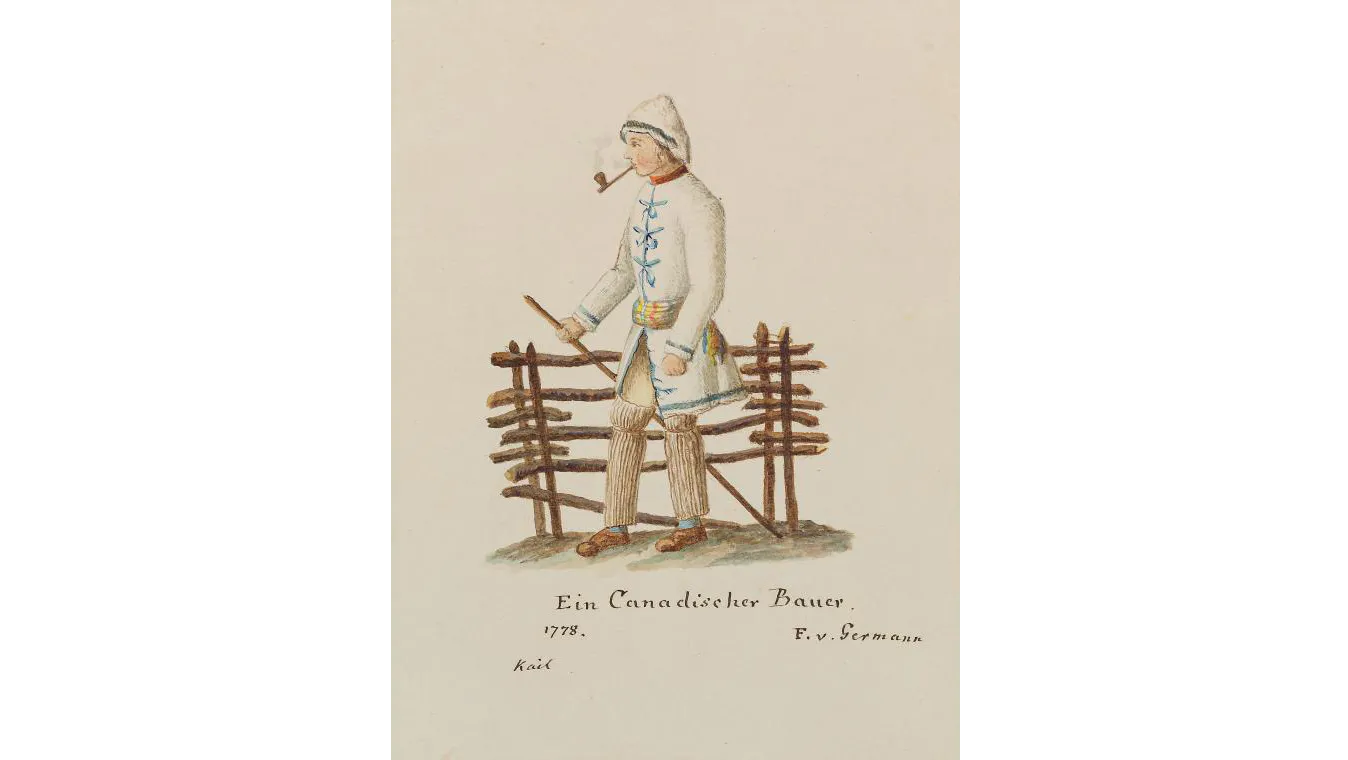 Canadian Farmer Drawing from the New York Public Library