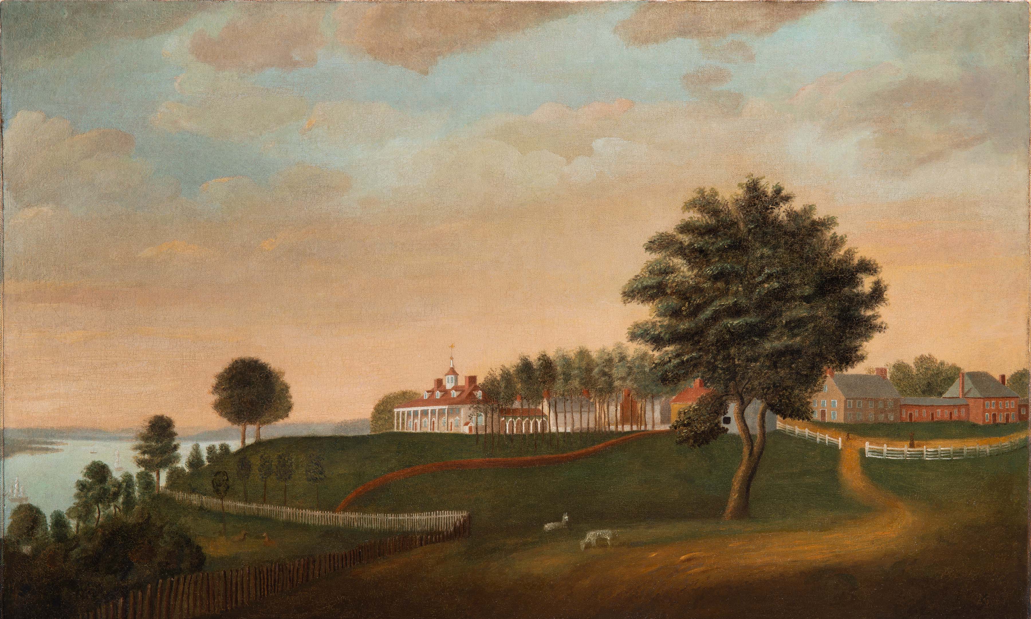 The East Front Of Mount Vernon By Edward Savage courtesy of the Mount Vernon Ladies' Association, Bequest of Helen W Thompson