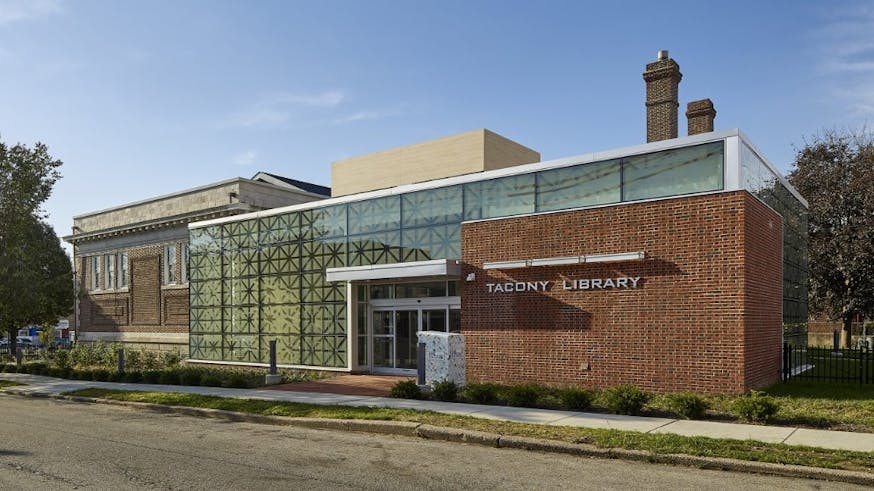 The newly renovated Tacony Library in Philadelphia.
