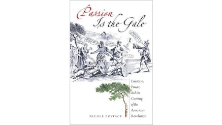 This image depicts the book cover of Passion is the Gale by Nicole Eustace.