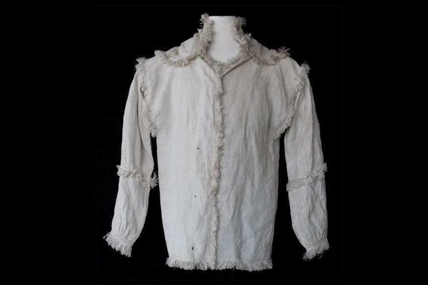 Image 091120 Fringed Linen Shirt Collection Hunting Shirt