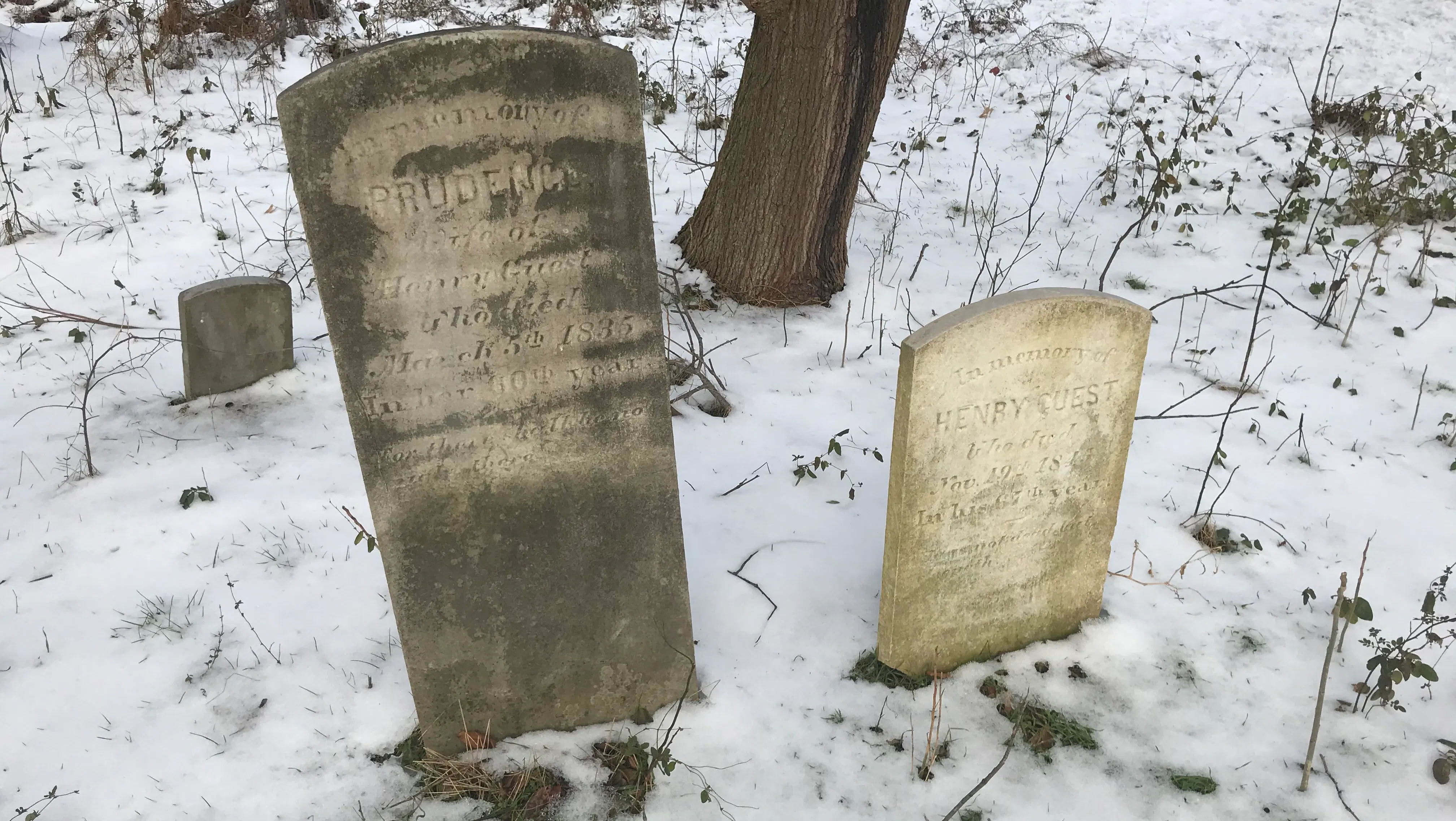 Photo of Prudence Crispin's gravestone