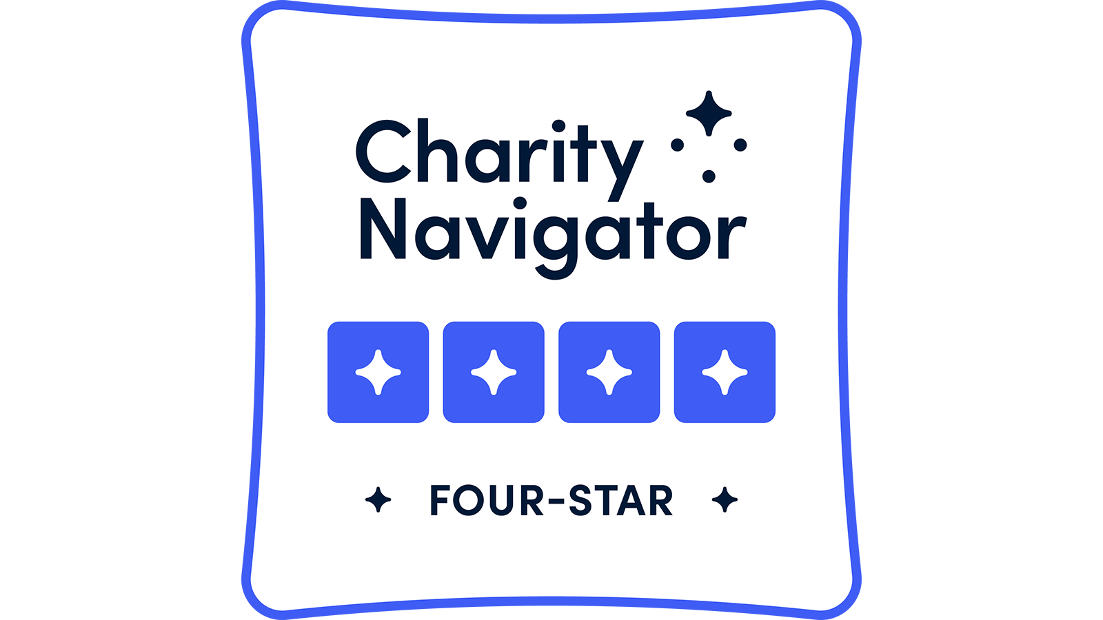 Charity Navigator's four-star badge