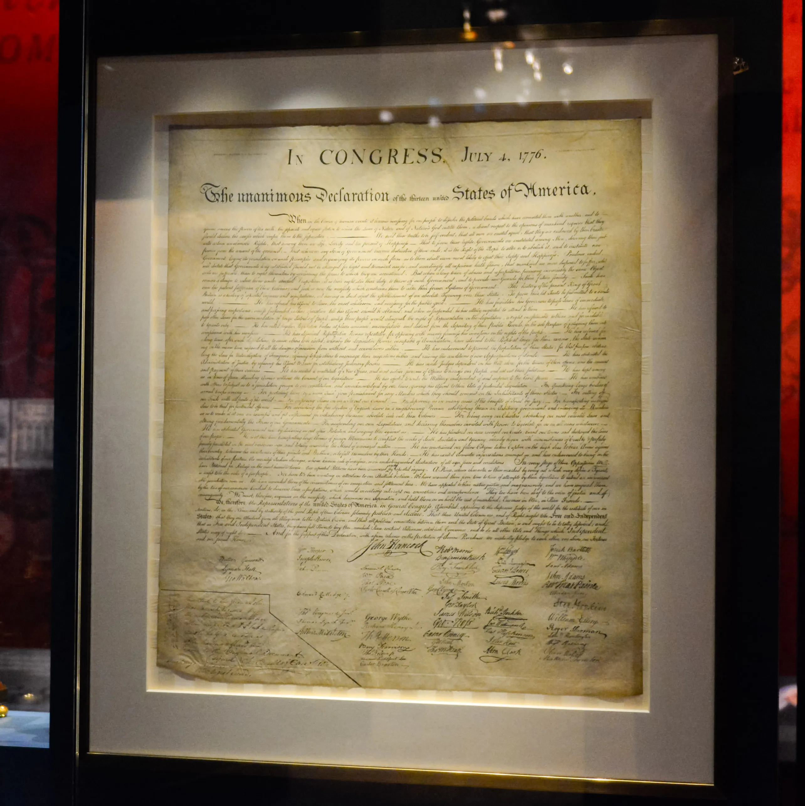 Antique Declaration Format Declaration Of Independence Original Document Antique Parchment