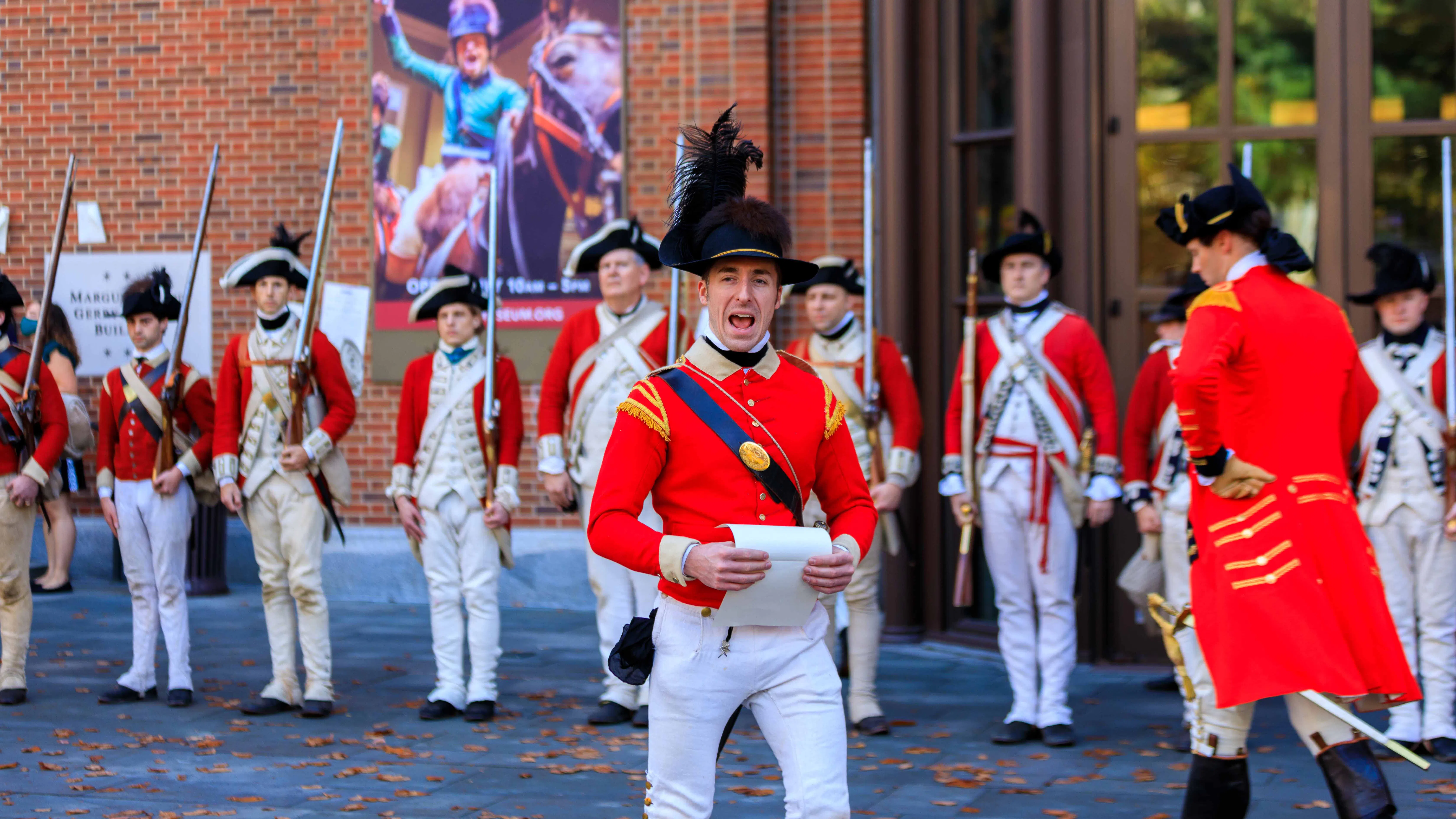 Image 110522 Occupied Philadelphia Redcoat Proclamation Reading 431a6823