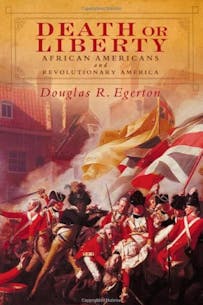 The book cover of Death or Liberty by Douglas Egerton featuring John Singleton Copley's painting depicting Black Loyalist Boston King.