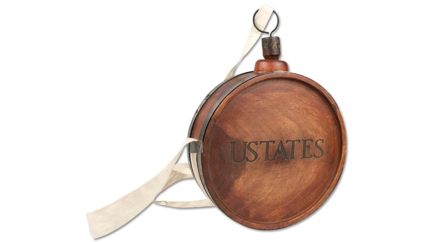 A one-to-one replica of the extremely rare wooden USTATES canteen in the museum's collection