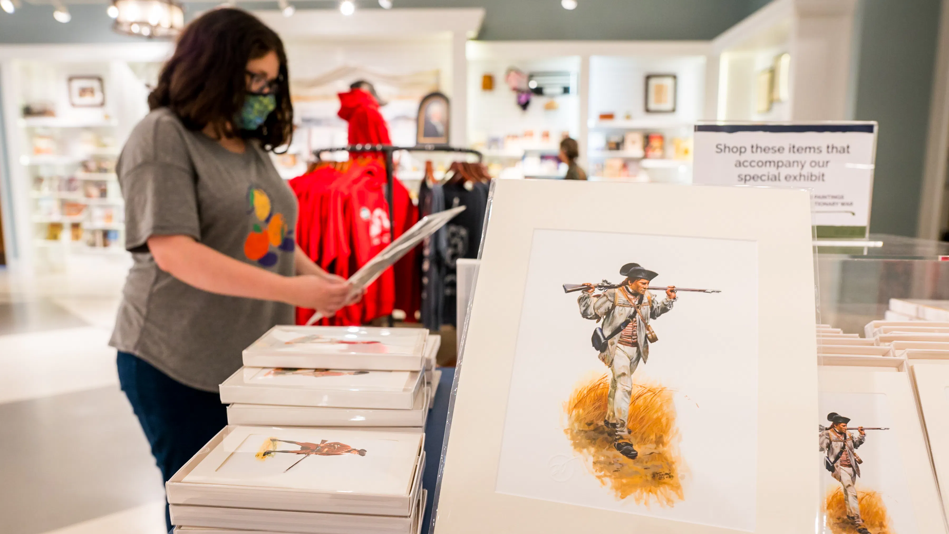 Liberty gifts in the Museum Shop.